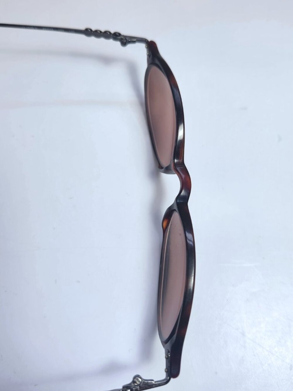 Vintage Moschino M 3539-V Tortoise Eyeglass Frame Front Only Parts Repair Salvag - Picture 8 of 10